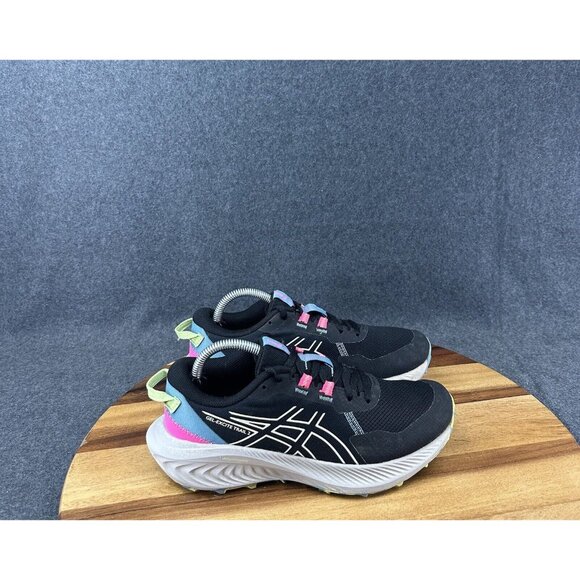 Women's ASICS Gel Excite Trail 2 Black 1012B412 Sz 6 - Picture 1 of 12